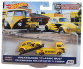 Mattel Hot Wheels Team Transport Volkswagen Transporter T1 Pickup #22, Yellow